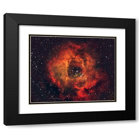 The Rose In The Sky Black Modern Wood Framed Art Print with Double Matting by Auf Dem, Andrea
