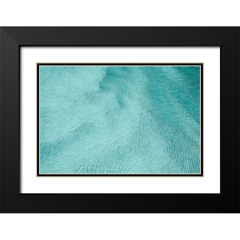 Cracks Black Modern Wood Framed Art Print with Double Matting by Elena, Raceala