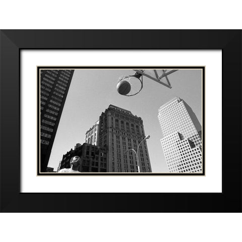 The Ball (From The Series Qaloneq) Black Modern Wood Framed Art Print with Double Matting by Matthes, Dieter
