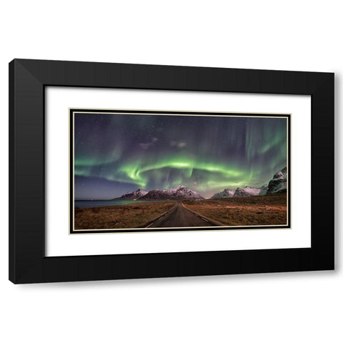 Road To Boreal Black Modern Wood Framed Art Print with Double Matting by Perdomo, Pablo