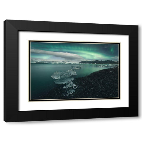Japkulsairlaandsup3;N Black Modern Wood Framed Art Print with Double Matting by Carrillo Lopez, Antonio