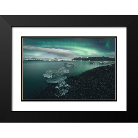 Japkulsairlaandsup3;N Black Modern Wood Framed Art Print with Double Matting by Carrillo Lopez, Antonio