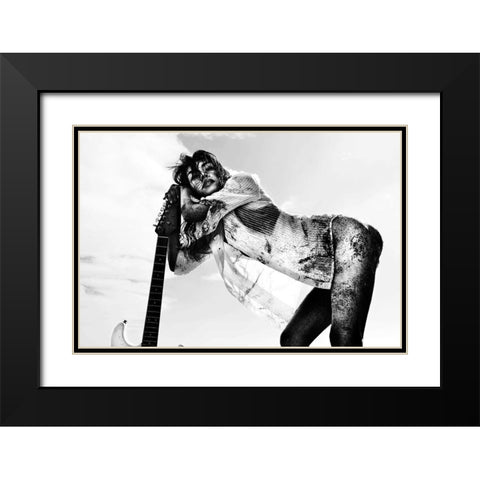Under The Summer Black Modern Wood Framed Art Print with Double Matting by Wetton, Eddie