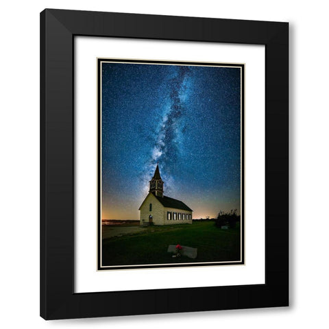 Tunnel To Heaven Black Modern Wood Framed Art Print with Double Matting by Zheng, Michael