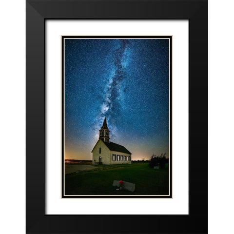 Tunnel To Heaven Black Modern Wood Framed Art Print with Double Matting by Zheng, Michael