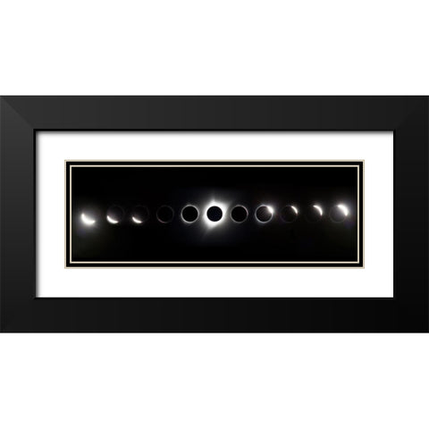 The Path Of Totality Black Modern Wood Framed Art Print with Double Matting by Ianulionoc, Vadim