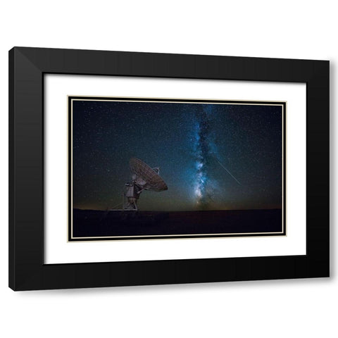 From The Universe Black Modern Wood Framed Art Print with Double Matting by Zheng, Michael