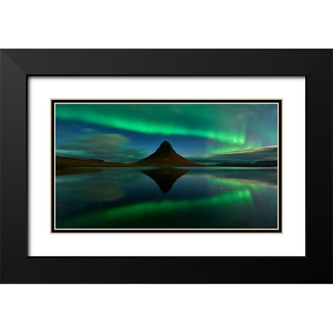 Surrounding Black Modern Wood Framed Art Print with Double Matting by Moreno, Miguel