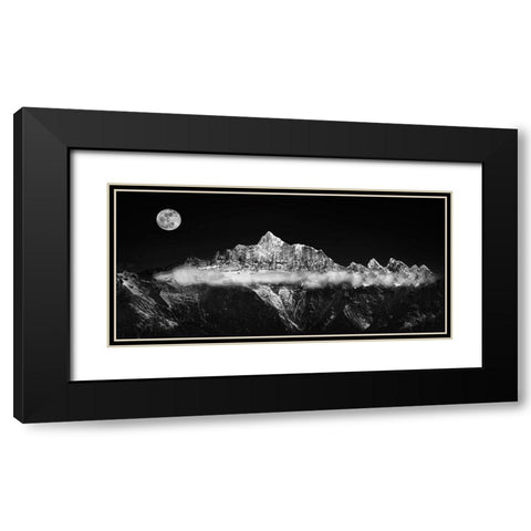 The Jade Belt Black Modern Wood Framed Art Print with Double Matting by Selions
