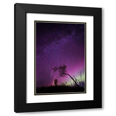 Under The Stars - 1 Black Modern Wood Framed Art Print with Double Matting by Ifrim, Sorin
