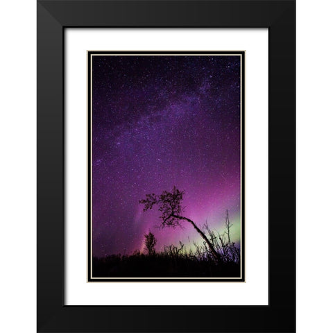 Under The Stars - 1 Black Modern Wood Framed Art Print with Double Matting by Ifrim, Sorin