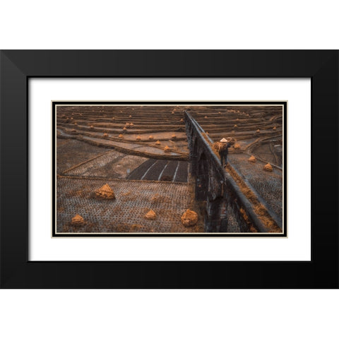 An Old Canal Black Modern Wood Framed Art Print with Double Matting by TIANQI