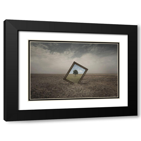 Future Of Nature Black Modern Wood Framed Art Print with Double Matting by Rasool Fahmani, Mohammad