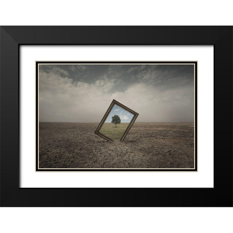 Future Of Nature Black Modern Wood Framed Art Print with Double Matting by Rasool Fahmani, Mohammad