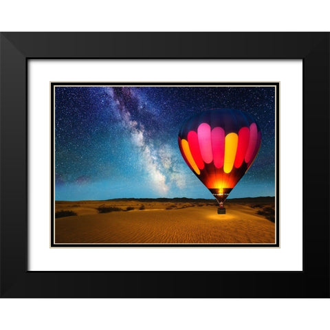 Journey Under The Stars Alt 2018 Black Modern Wood Framed Art Print with Double Matting by Anderson, Matt