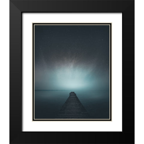 Under The Stars Black Modern Wood Framed Art Print with Double Matting by Fraccaroli, Andrea