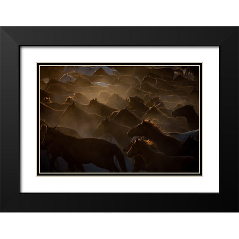 * Black Modern Wood Framed Art Print with Double Matting by Sahin, Ramiz