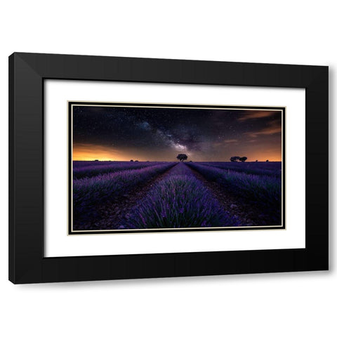 Fields Of Castilla Black Modern Wood Framed Art Print with Double Matting by Ruiz Dueso, Jorge