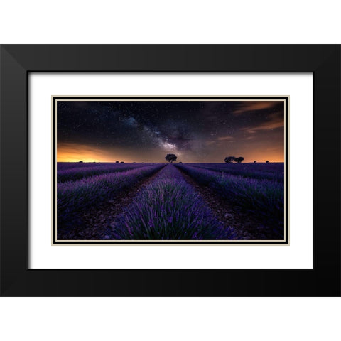 Fields Of Castilla Black Modern Wood Framed Art Print with Double Matting by Ruiz Dueso, Jorge