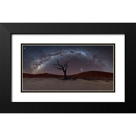Deadviel Black Modern Wood Framed Art Print with Double Matting by Marchegiani, Roberto