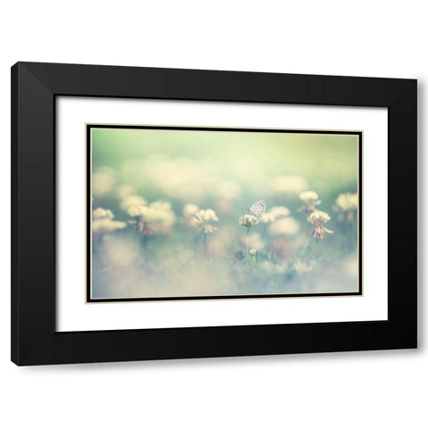 Small World Black Modern Wood Framed Art Print with Double Matting by Suzuki, Takashi