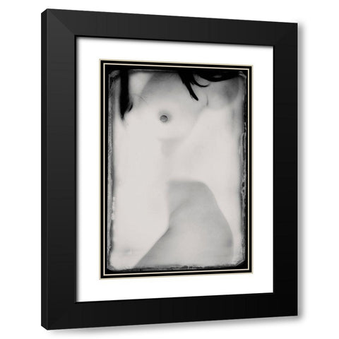 Untitled Black Modern Wood Framed Art Print with Double Matting by Bousca, Bogdan