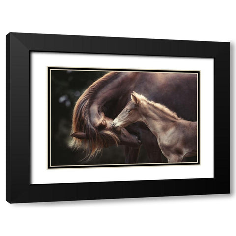 The Bond Black Modern Wood Framed Art Print with Double Matting by Willers, Heike