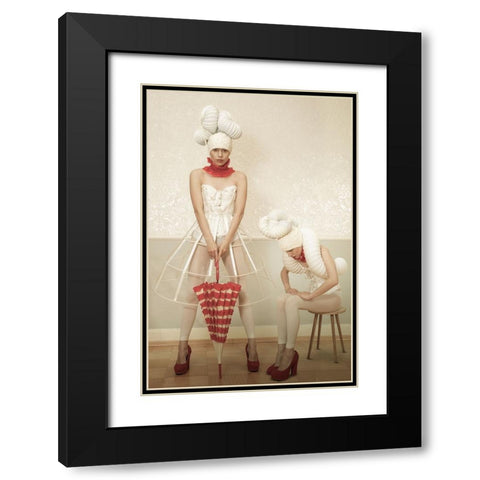 Modern Barock III Black Modern Wood Framed Art Print with Double Matting by von Diepenbroek, Christine