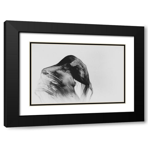 Wild Is The Wind Black Modern Wood Framed Art Print with Double Matting by Tuinenga, Jacob