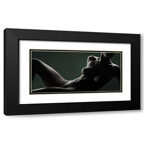 Elegance Black Modern Wood Framed Art Print with Double Matting by Valevicius, Aurimas