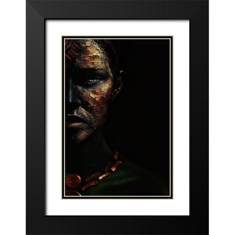 Conqueror Black Modern Wood Framed Art Print with Double Matting by Kovalev, Ivan