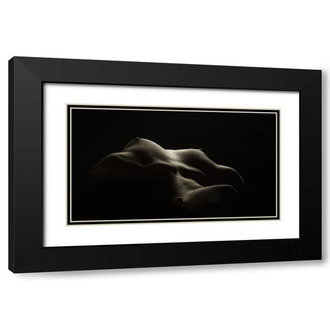 Breast Black Modern Wood Framed Art Print with Double Matting by Valevicius, Aurimas