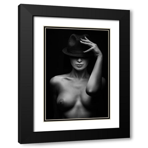 Portrait Black Modern Wood Framed Art Print with Double Matting by Valevicius, Aurimas