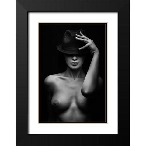 Portrait Black Modern Wood Framed Art Print with Double Matting by Valevicius, Aurimas