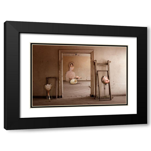 Framed Black Modern Wood Framed Art Print with Double Matting by Von Diepenbroek, Christine