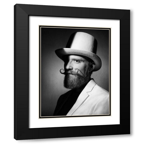 Beard Culture Black Modern Wood Framed Art Print with Double Matting by Aristoteles, David