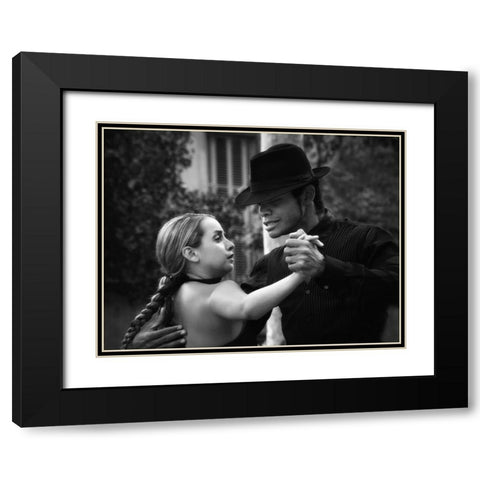 Passion On The Streets Black Modern Wood Framed Art Print with Double Matting by Depaepe, Yvette