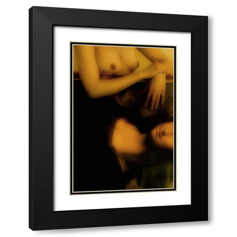 The Da Vinci Code Black Modern Wood Framed Art Print with Double Matting by UfukCRY