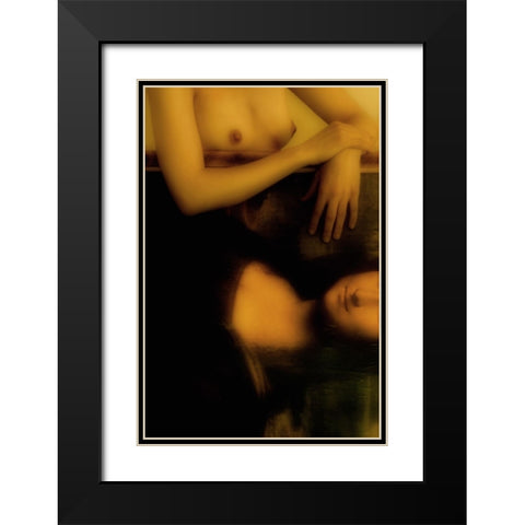 The Da Vinci Code Black Modern Wood Framed Art Print with Double Matting by UfukCRY
