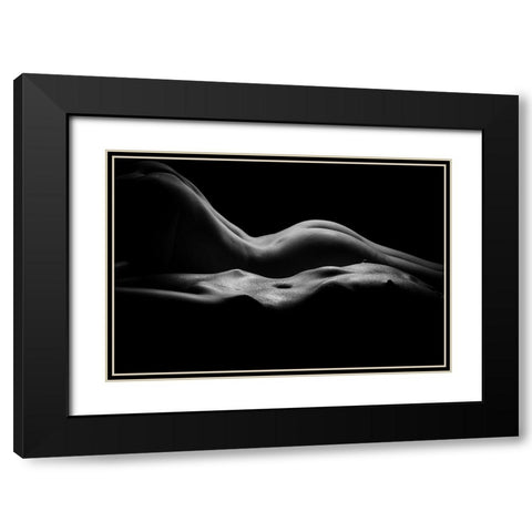 Better Two V.2.2 Black Modern Wood Framed Art Print with Double Matting by K. Florides, Athos