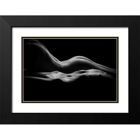 Better Two V.2.2 Black Modern Wood Framed Art Print with Double Matting by K. Florides, Athos