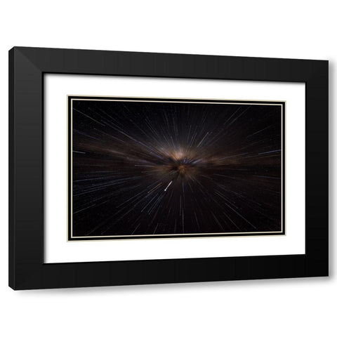 Straight To The Heart Black Modern Wood Framed Art Print with Double Matting by Guevara Vivanco, Carlos