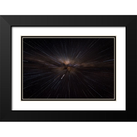 Straight To The Heart Black Modern Wood Framed Art Print with Double Matting by Guevara Vivanco, Carlos