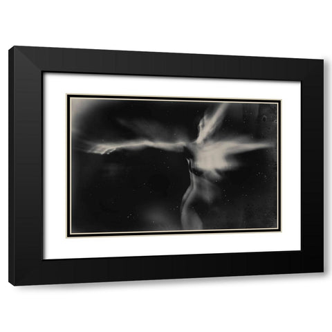 Untitled Black Modern Wood Framed Art Print with Double Matting by Bousca, Bogdan