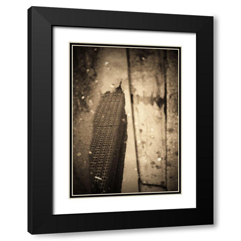 Empire Black Modern Wood Framed Art Print with Double Matting by Pellegrini, Fulvio