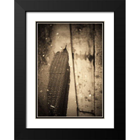 Empire Black Modern Wood Framed Art Print with Double Matting by Pellegrini, Fulvio
