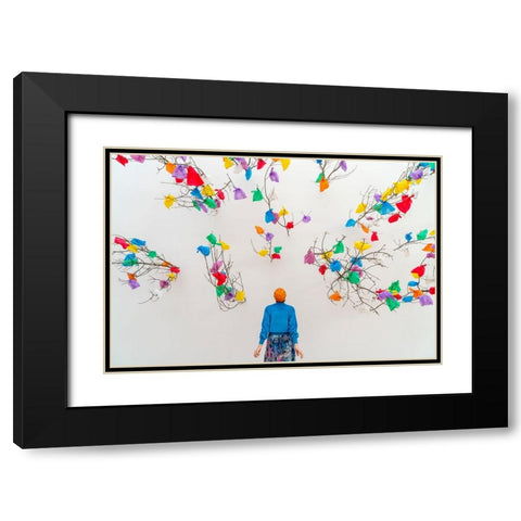Trashart Black Modern Wood Framed Art Print with Double Matting by Dirven, Ton