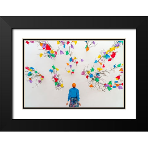 Trashart Black Modern Wood Framed Art Print with Double Matting by Dirven, Ton