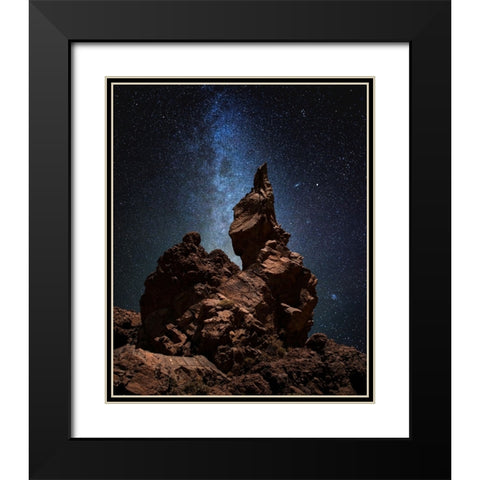 Untitled Black Modern Wood Framed Art Print with Double Matting by Keller