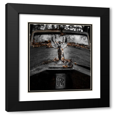 ... Rr Black Modern Wood Framed Art Print with Double Matting by Vollrath, Jorg